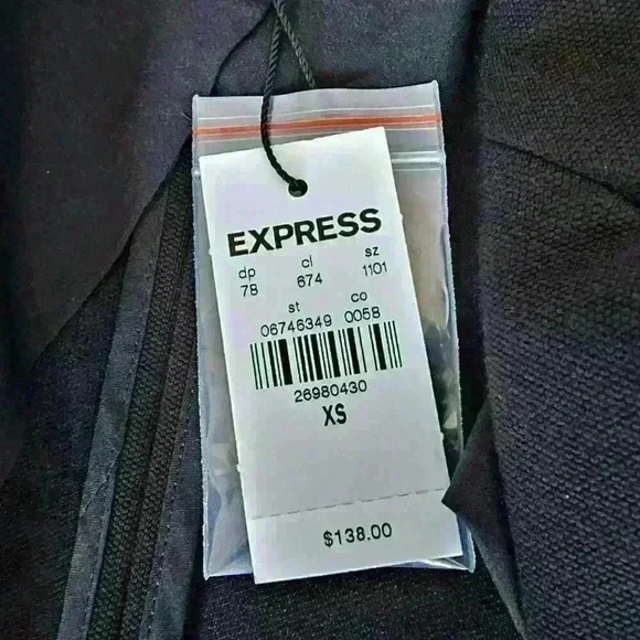 ๐ NWT ๐ Express Single Button Knit Blazer, Black, Size XS - Picture 7 of 10